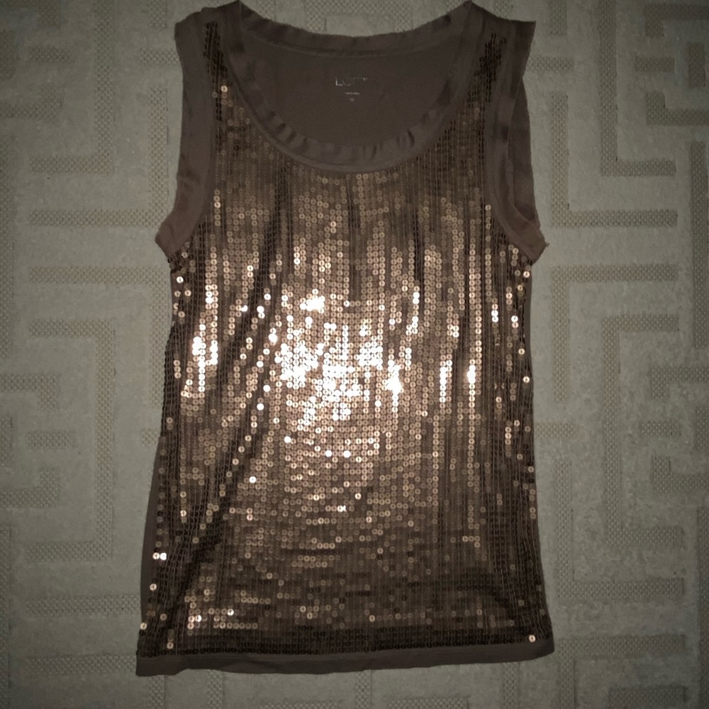 Classy Copper Colored Sequin Top - image 2